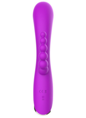 Vibromasseur triple stimulation très puissant violet USB - WS-NV062PUR